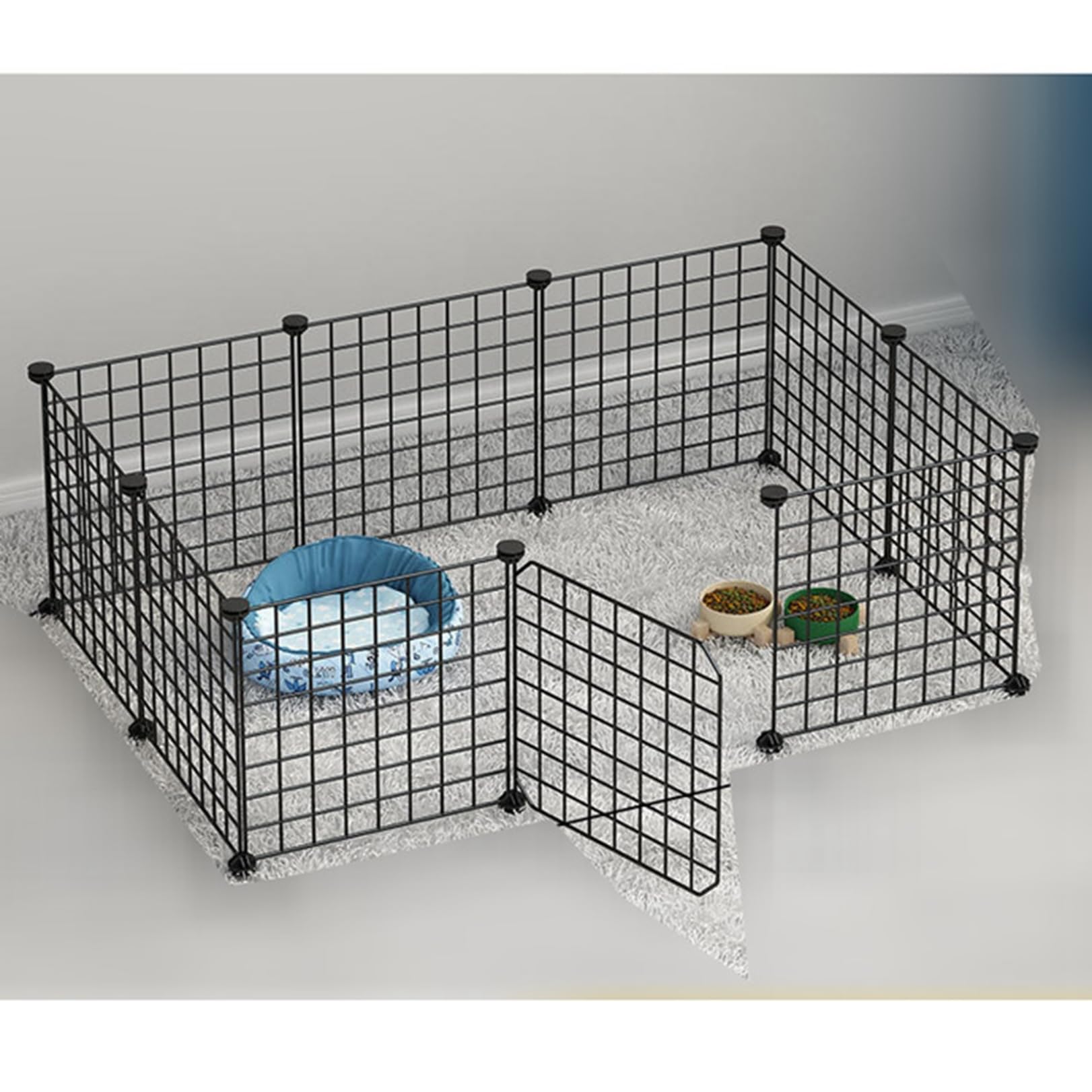 Amazon.co.jp: ペットサークル 猫用・犬用 パネル 樹脂 スチール網